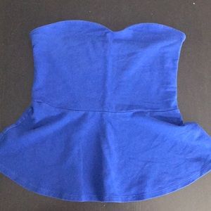 Blue express peplum top